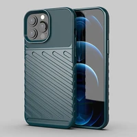 Thunder apvalks elastīgs izturīgs robusts pārsegs TPU apvalks iPhone 13 Pro Max zaļš
