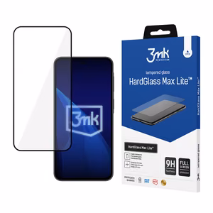 Защитное стекло 3mk HardGlass Max Lite для Samsung Galaxy A37 — чёрное