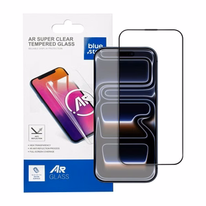 Rūdīts stikls iPhone 17 PRO MAX Blue Star 5D AR melns