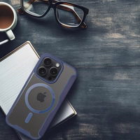 SSMART MAG Viedtālruņa apvalks ar MagSafe IPHONE 15 Pro - zils