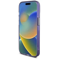 Karl Lagerfeld IML Monogramma Karl & Choupette Head Magnētiskais iPhone 15 viedtālruņa apvalks - violets