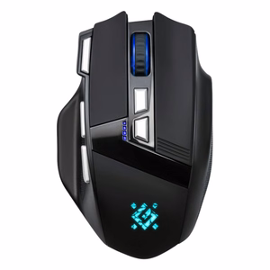 DEFENDER GM-885 Knight bezvadu spēļu pele, 3200 dpi, 8 pogas, melna