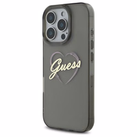 Guess IML sirds viedtālruņa apvalks iPhone 16 Pro Max - melna