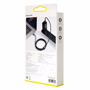 Baseus kabelis Cafule PD USB-C - USB-C 2,0 m 5A pelēks-melns 100W
