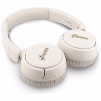 Guess bezvadu austiņas BT HEADPHONES SCRIPT METAL LOGO bēšas