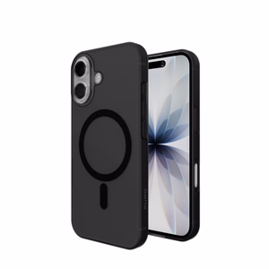 Puro Daylight Magnētiskais saderīgs silikona viedtālruņa apvalks iPhone 17 - caurspīdīgs melns