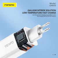 Foneng Lādētājs GAN35 GaN - 2x Type-C - PD 35W 3A balts