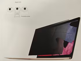 Screen protection glass "Privacy" 355x201mm bulk, ar glue