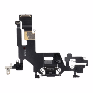 Uzlādes fleksis USB IPHONE 11 melns (lietots)