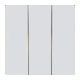 Skārienjutīgs ZigBee gaismas slēdzis Avatto TS60-EU-W3 trīskāršs TUYA (balts)