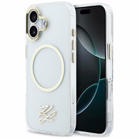 Karl Lagerfeld IML KL Script Logo MagSafe Maciņš for iPhone 17 - caurspīdīgs
