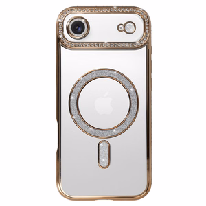 Viedtālruņa apvalks Bling Magsafe Case for Iphone 17 Air - zeltains