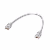 Ubiquiti UACC-Cable-Patch-EL-0.3M-W networking cable Translucent, balts Cat6