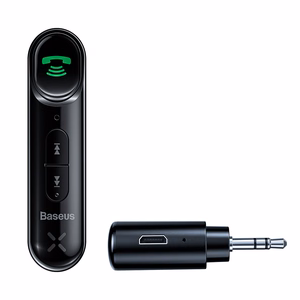 OS-Baseus BSBA-02 AUX Bezvadu audio uztvērējs melns