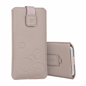 WONDER Deko viedtālruņa apvalks (Izmērs XXL) Samsung S25 Ultra/S24 Ultra/M35/M23/A16 5G/Xiaomi Redmi 14C kapučīno