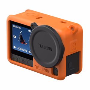 Telesin silikona aizsargvāciņš DJI Osmo Action 6 (oranžs)