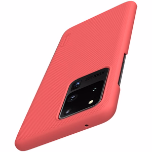 Nillkin Super Frosted Shield vāciņš ierīcei Samsung Galaxy S20 Ultra, spilgti sarkans