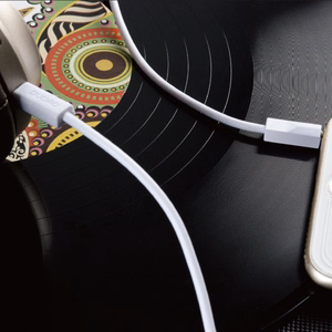 Dudao L12S AUX kabelis mini jack 3,5 mm 1m 3 kontaktu stereo - balts