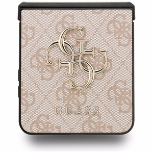 Guess Liels 4G logotipa klasiskais vāciņš Samsung Galaxy Z Flip 7 - rozā