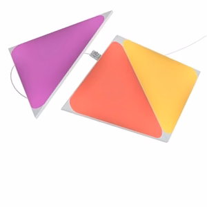 Nanoleaf Shapes Triangles – paplašinājuma komplekts ar 3 paneļiem, 1 × 1.5 W, vairāk nekā 16 milj. krāsu