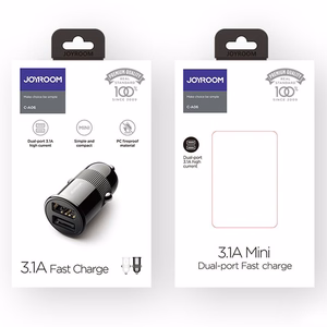 Car Charger Joyroom "C-A06" White (2x USB / 3.1A)