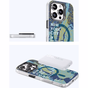 Benks Magnētiskais City New York viedtālruņa apvalks Iphone 16 Plus
