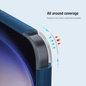 Nillkin Super Frosted Shield Pro bruņots viedtālruņa apvalks Samsung Galaxy S24+ - sarkans