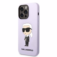 Karl Lagerfeld KLHCP14XSNIKBCU iPhone 14 Pro Max 6.7" kietais apvalks violetais Silikona Ikoniskais