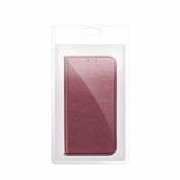 SMART MAGNETO grāmatas tipa viedtālruņa apvalks XIAOMI Redmi Note 13 5G, bordo
