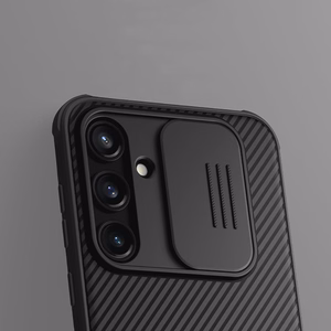 Nillkin CamShield Pro apvalks Samsung Galaxy A55 ar kameras vāciņu - melns