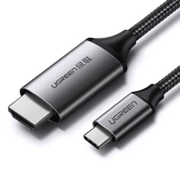Kabelis Ugreen MM142 USB-C uz HDMI 1,5 m melns