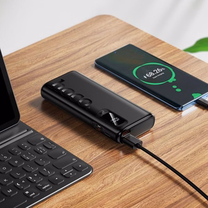 Portatīvais lādētājs Hoco 10000 mAh QC PD 2A 22,5W J158 Pro melns