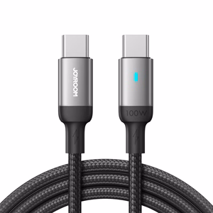 USB kabelis Joyroom S-CC100A10 Type-C uz Type-C 100W 1,2 m melns