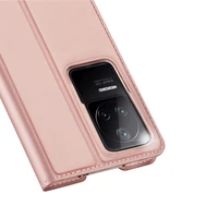 Dux Ducis Skin Pro atverams viedtālruņa apvalks Xiaomi Poco F4 5G rozā