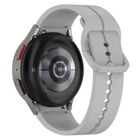 Silikona pulksteņa siksna SAMSUNG viedpulkstenim 4 / 5 pelēka