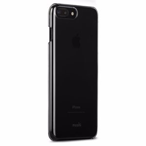 Moshi XT īpaši plāns caurspīdīgs cietais vāciņš iPhone 8 Plus / 7 Plus, “Stealth Black” krāsā