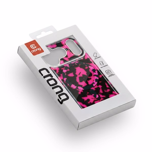 Crong Deluxe MAG Cover MagSafe vāciņš ierīcei iPhone 17, rozā bruņurupuča bruņu raksts