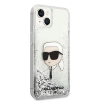 Karl Lagerfeld KLHCP14MLNKHCH iPhone 14 Plus 6.7" sudraba/sudraba cietais apvalks Spīdumi Karl Galva