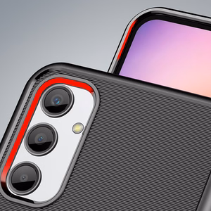 Thunder Case viedtālruņa apvalks Samsung Galaxy A24 4G silikona bruņu apvalks melns