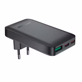Acefast A100 65W GaN 2 USB-C + USB-A īpaši plāns lādētājs - melns
