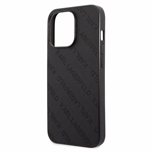 Karl Lagerfeld perforēts Allover apvalks iPhone 13 Pro / 13 6.1" - melna