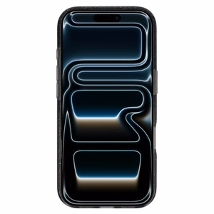 Mirdzošs magnētiskais viedtālruņa apvalks Iphone 17 Pro, melns, caurspīdīgs