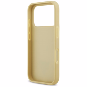 Guess Rhinestone Triangle Logo viedtālruņa apvalks iPhone 17 Pro - zelta