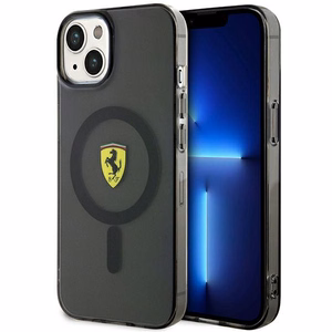 Ferrari FEHMP14MURKK iPhone 14 Plus 6.7" melns/melns cietais apvalks Translucent Magnētiskais