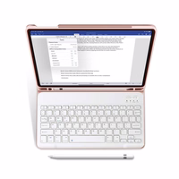 Tech-Protect SC Pen + Keyboard viedtālruņa apvalks ar klaviatūru iPad 10.9" 2022 - rozā