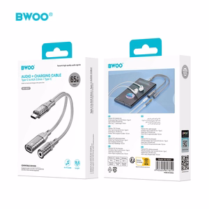 BWOO 2 in 1 Adapteris Lightning / Type C to 3.5MM Jack BZ67