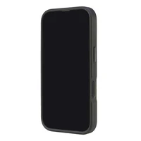 Audi īstas ādas magnētiskais MagSafe cietais viedtālruņa apvalks iPhone 16 6.1" melni sarkans AU-TPUPCMIP16-R8/D3-RD