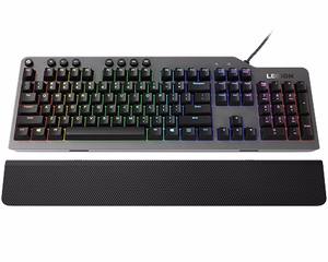 Lenovo Legion K500 keyboard Gaming USB QWERTY US English melns, pelēks
