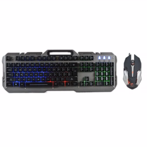 Rebeltec vadu komplekts: LED tastatūra + pele INTERCEPTOR spēlētājiem