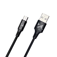 Wozinsky kabelis USB - microUSB 2,4A 1m melns (WUC-M1B)